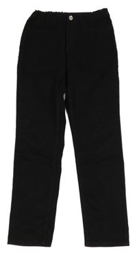 Černé slim fit rifle H&M