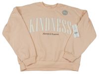 Nové - Světlerůžová mikina s nápisem F&F