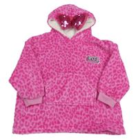 Růžová vzorovaná oversize mikina s kapucí - L.O.L. Surprise 