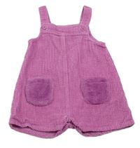 Růžové manšestrové laclové kraťasy Nutmeg 