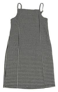 Černo-bílé kostkované šaty Primark