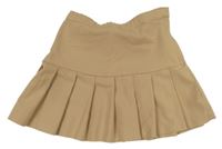 Béžová skládaná sukně H&M