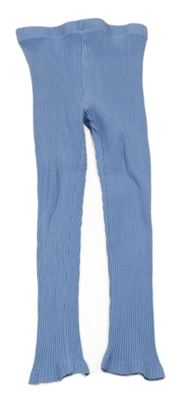 Modré žebrované legíny Matalan