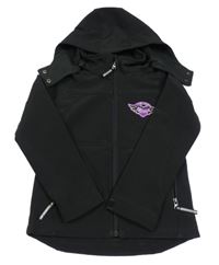 Černá softshellová funkční bunda s kapucí Inscene 