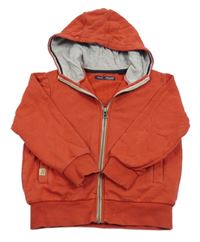 Červená propínací mikina s kapucí Next