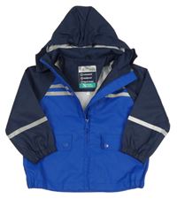 Safírovo-tmavomodrá nepromokavá bunda s kapucí C&A