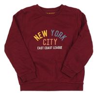 Červená mikina s nápisem Primark