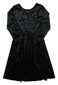 Černé sametové šaty H&M