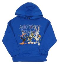Cobaltově modrá mikina s LOONEY TUNES a kapucí PRIMARK