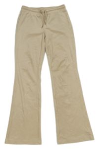 Béžové flare plyšové kalhoty GINA TRICOT