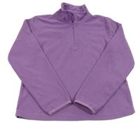 Fialová fleecová funkční mikina s logem Peter Storm