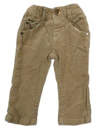 Hnědobéžové manšestráky ZARA