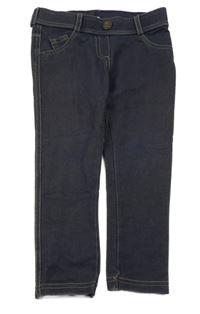 Tmavomodré tregíny riflového vzhledu se srdíčky C&A