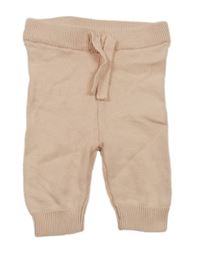 Pudrové pletené tepláky Ergee