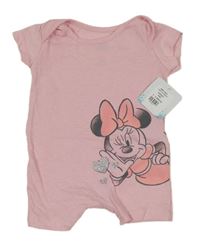 Nové - světlerůžový kraťasový overal s Minnie Disney