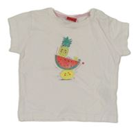 Bílé tričko s ovocem a melounem S. Oliver