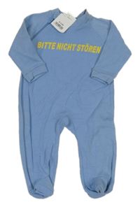 Nové - modrý overal s nápisem 