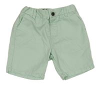Mátové chino plátěné kraťasy Next