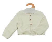 Nové - smetanový propínací svetr PRIMARK