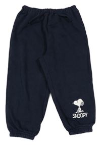 Tmavomodré tepláky se Snoopym H&M