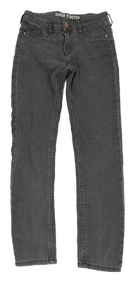 Šedé super stretch skinny fit rifle H&M