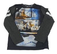 Tmavošedé triko se Stormtroopery C&A