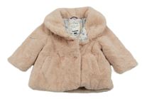 Starorůžová kožešinová zateplená bunda C&A