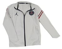 Bílá fotbalová propínací mikina - Paris Saint Germain Air Jordan