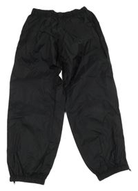 Černé šusťákové nepromokavé kalhoty