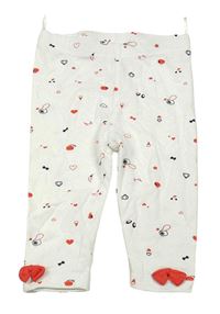 Smetanové capri legíny s obrázky C&A