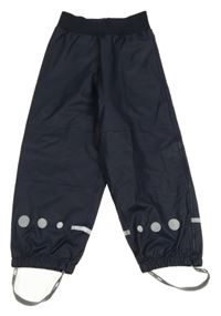 Tmavomodré nepromokavé kalhoty s úpletovým pasem Jako-o