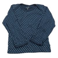 Tmavomodré puntíkaté triko