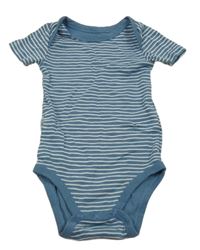 Tmavomodro-bílé pruhované body Tchibo