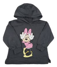 Antracitová mikina s Minnie a kapucí Disney