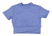 Světlemodré sportovní crop tričko Dunnes