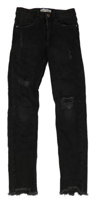 Černé skinny rifle s prošoupáním Zara