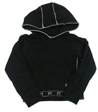 Černá crop mikina s kapucí Firetrap