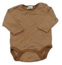 Hnědé pruhované body Next