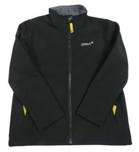 Černá sofhtshellová bunda s logem Gelert