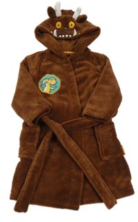 Hnědý chlupatý župan s Gruffalem a kapucí George