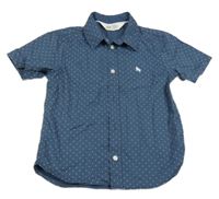 Tmavomodrá puntíkatá košile H&M