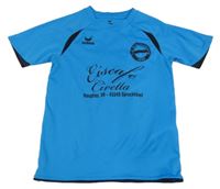 Modré funkční fotbalové tričko s logem erima