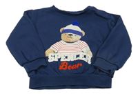 Tmavomodrá mikina s medvědem M&S