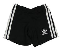 Černé kraťasy s pruhy Adidas