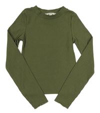 Khaki žebrované crop triko Garcia