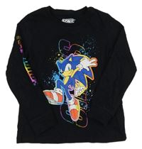 Černé triko se Sonicem Nutmeg