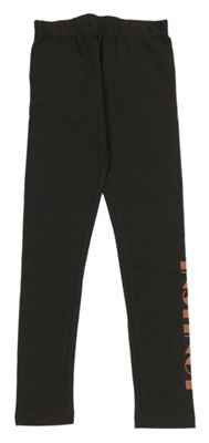 Antracitové tepláky s nápisem 