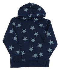 Tmavomodrá mikina s hvězdami a kapucí H&M