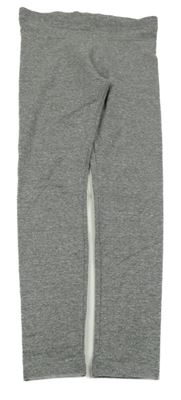 Šedo-stříbrné pruhované legíny F&F