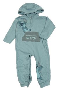 Světlemodrá tepláková kombinéza se Stitchem a kapucí George